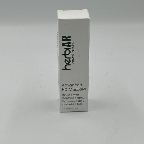 Herbiar Advanced HD Lengthening Mascara with Lash Enhancer Vegan New NEW 2 Tubes - Picture 1 of 5